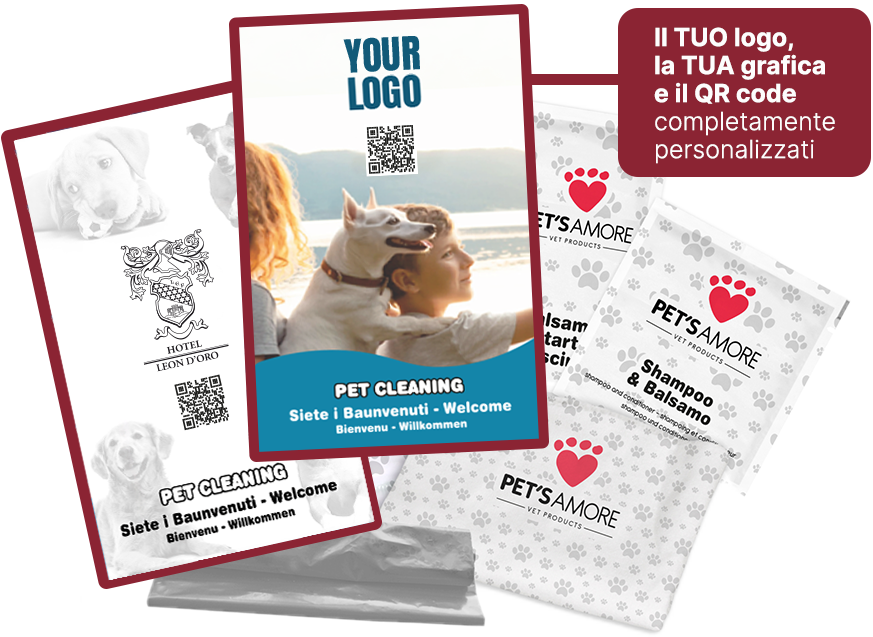 Customisable graphic kit for your pet shop with logo and animal-themed design